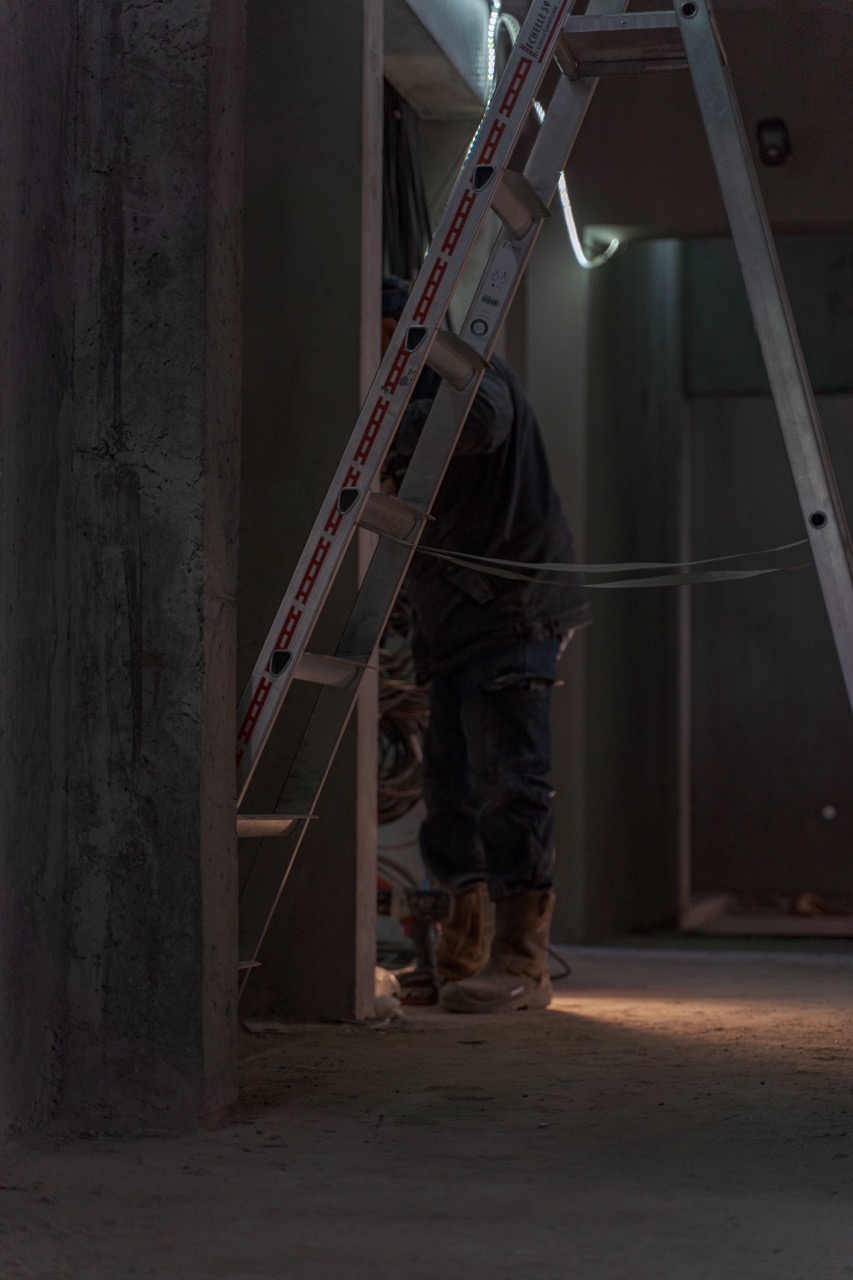 L'intérieur d'un chantier